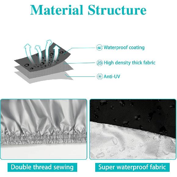 Motorcycle Cover,Motorbike Cover All Season Universal Weather Waterproof Sun Outdoor Protection With Lock-Holes & Storage Bag,XXL Motorcycles Vehicle