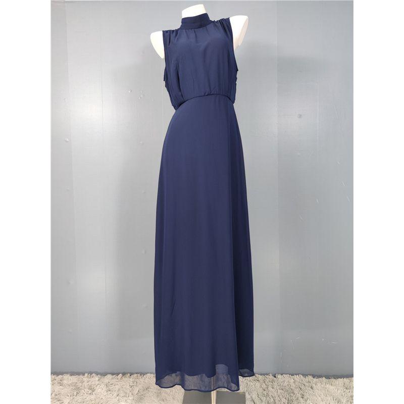 

Шифоновое платье с высоким разрезом для вечеринки и ежегодного собрания Dark Blue M