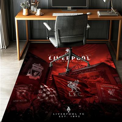 Liverpool F.C Pattern Rug, Indoor/Outdoor Mat, for Picnic, Gameroom, Bedroom, Office, Living Room, Home Decor Carpet, Birthday Gift