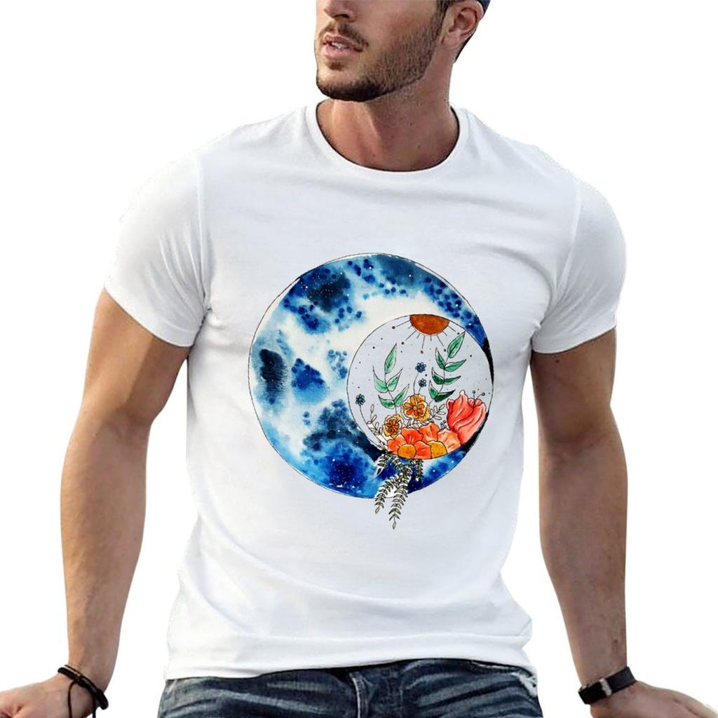 Moonflower T-Shirt Novelty Graphic Tee Shirt