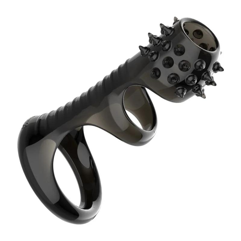 Male Cock Penis Rings Scrotum Bondage Delayed Ejaculation Sex Toys For Men Couples Flirting Adult Games Soft TPE Reusable