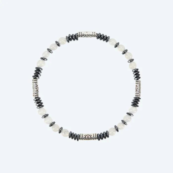 Essential Round Gemstone Bracelet White
