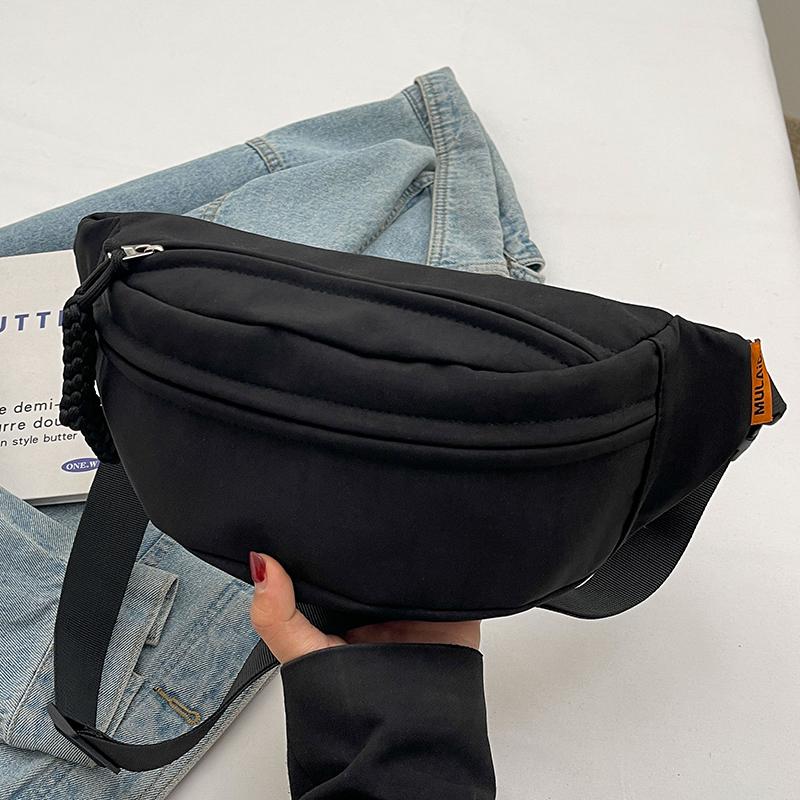 New Women's Crossbody Chest Bag Nyl Cloth Male Large Capacity Versatile Ins Waist Bags Casual Simple Travel Chest Bags
