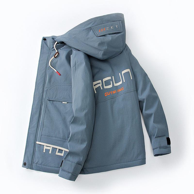 

Чоловіча куртка Зимовий пуховик Корейський стиль Slim Trend Білий качиний пух Повсякденний пуховик великого розміру 4XL темно-сірий