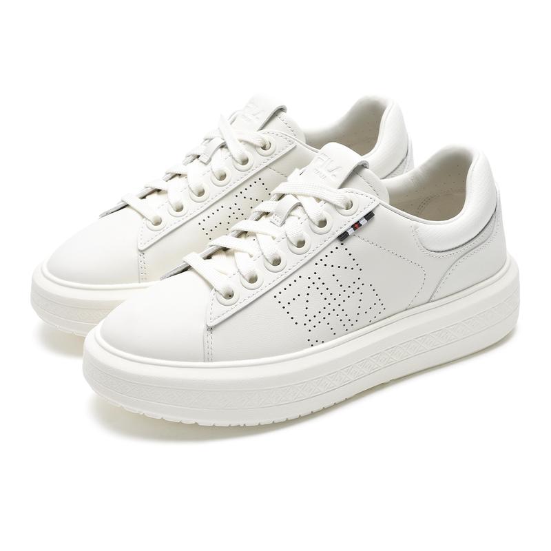 New FILA BASELINE Abrasion Resistant Low Top Skateboard Shoes Women's White F12W442101FSW