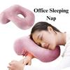 Relaxing Plush Office Nap Pillow Comfortable Soft Hollow Reclining Pillow Facial Support Breathable Cushion Pillow Men/Women