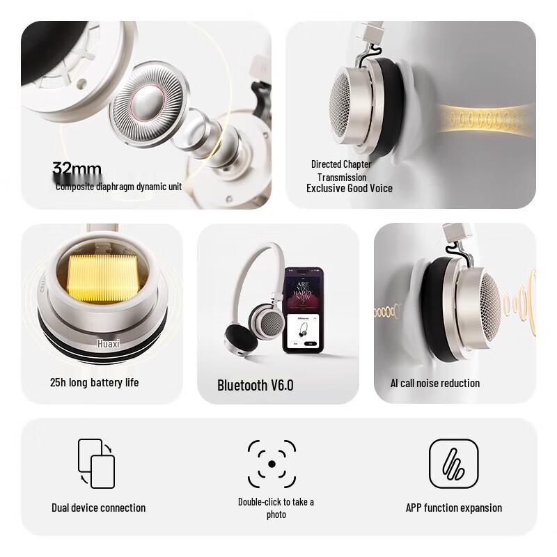 EDIFIER Doo Ace Retro Bluetooth On-Ear Headphones