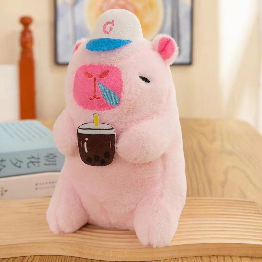 Premium Eight-inch Machine Doll Plush Toy Wedding Throwing and Pushing Event Gift Capybar Doll
