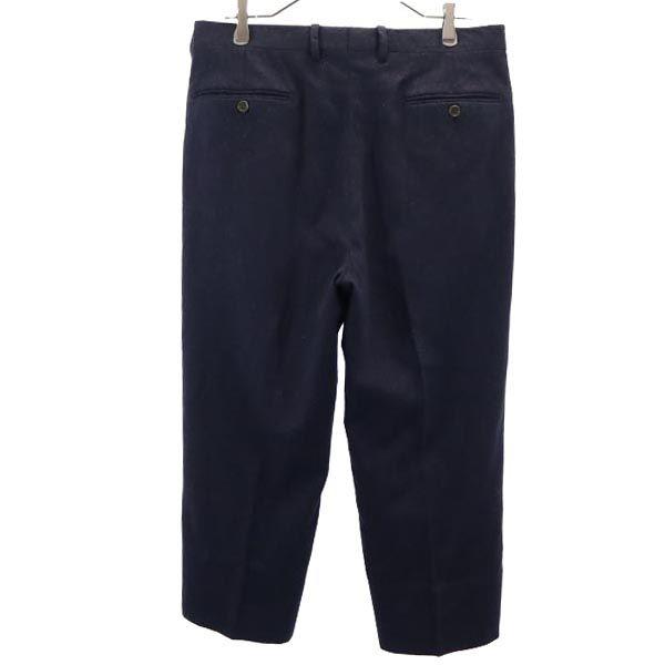 Fendi Made In Italy Wool Blend Slacks Pants Navy Men's Used