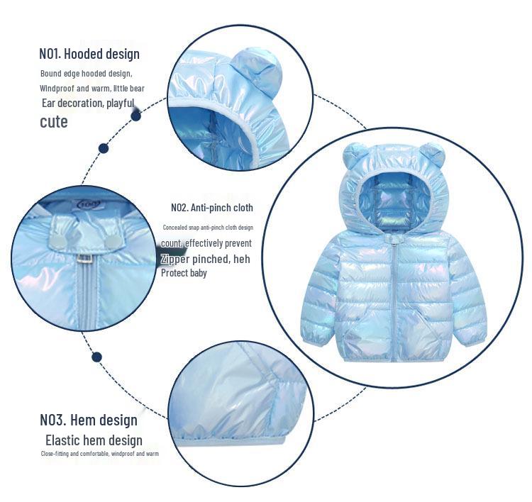2024 Autumn/Winter Kids Down Cotton Jacket - Warm, Wash-Free Coat for Boys and Girls