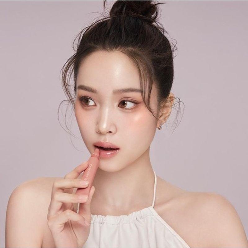 JUNG SAEM MOOL [NEW/Volume Glow] Jung Saem Mool Lip Pressure Metal Serum Gloss 007_Rose Dose