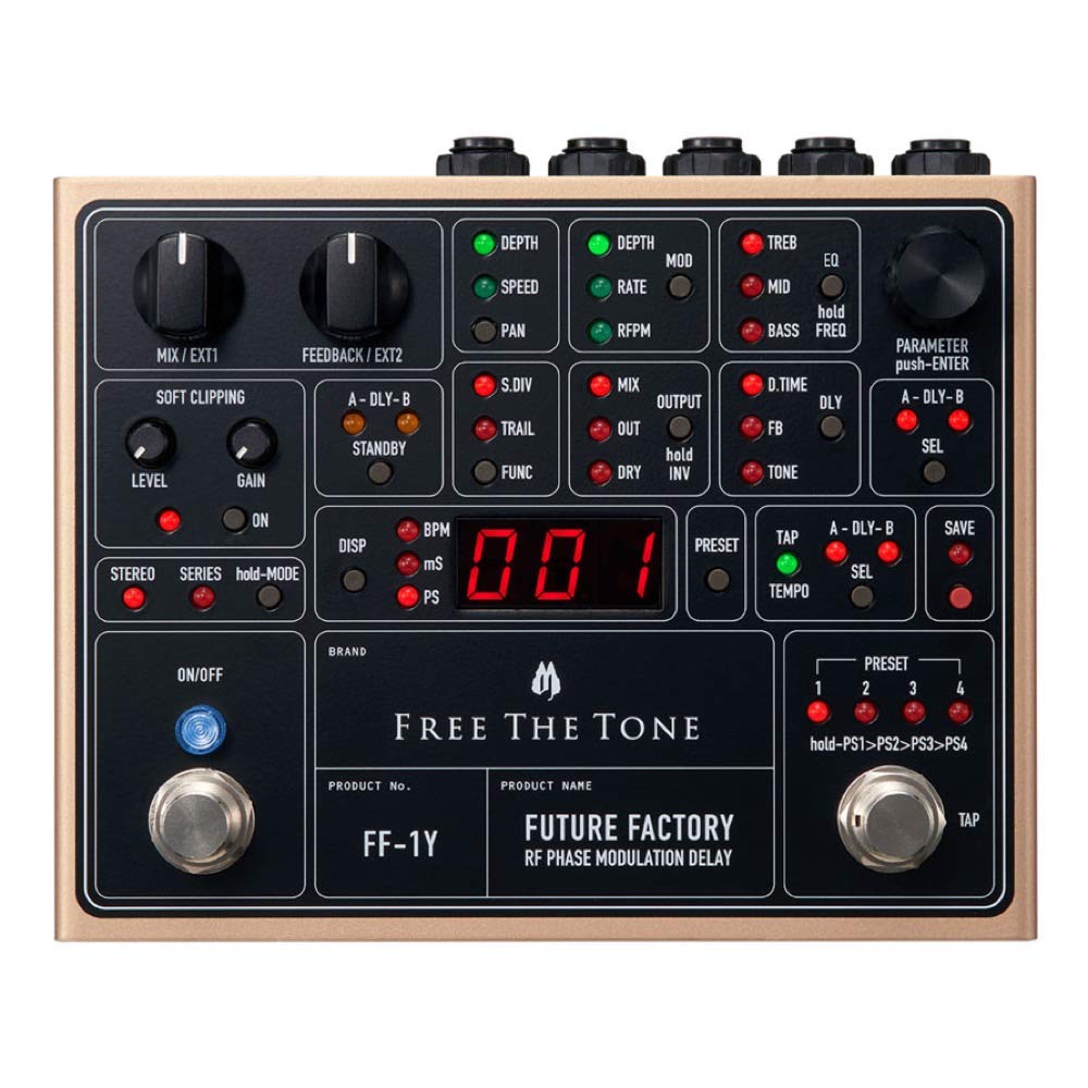 

Free The Tone FF-1Y FUTURE FACTORY RF PHASE MODULATION DELAY Guitar Effector
