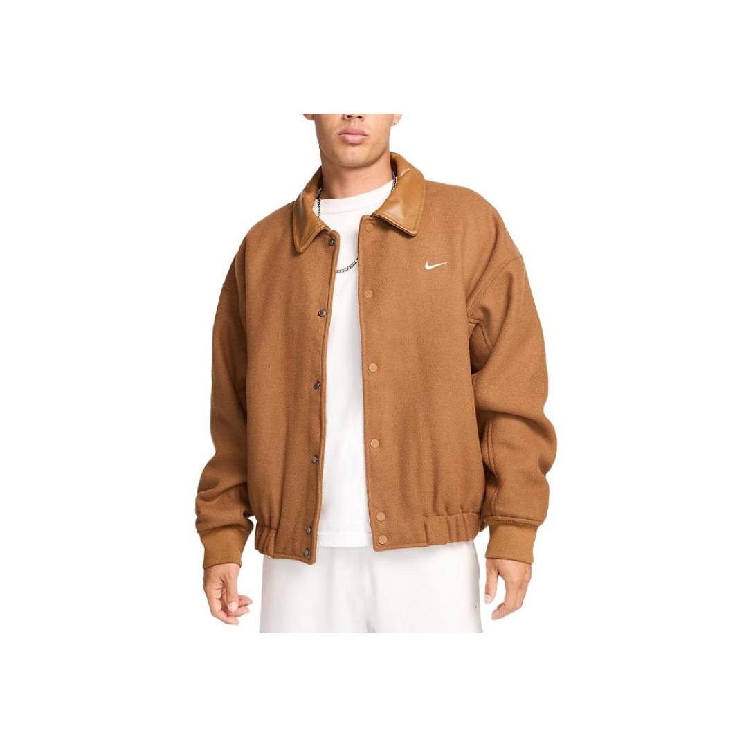 

Новая мужская шерстяная куртка-бомбер Nike Solo Swoosh FZ1168-281 M