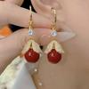 S925 Sterling Silver Pearl Stud Earrings - Light Luxury, High-End, Retro, Ins Style