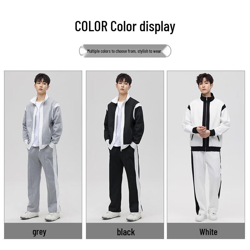 MiiOW Men's Casual Sports Full-Zip Hoodie Jacket