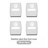 4Pcs Car Door Lock Cover Stainless Steel Protection Accessories Stickers For BMW G80 G06 G07 G42 G14 G15 G16 F82 F20 F21 F83 M2