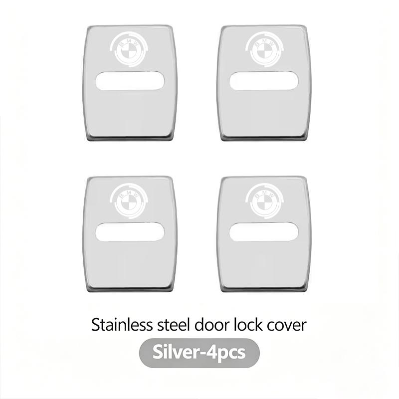 4Pcs Car Door Lock Cover Stainless Steel Protection Accessories Stickers For BMW G80 G06 G07 G42 G14 G15 G16 F82 F20 F21 F83 M2