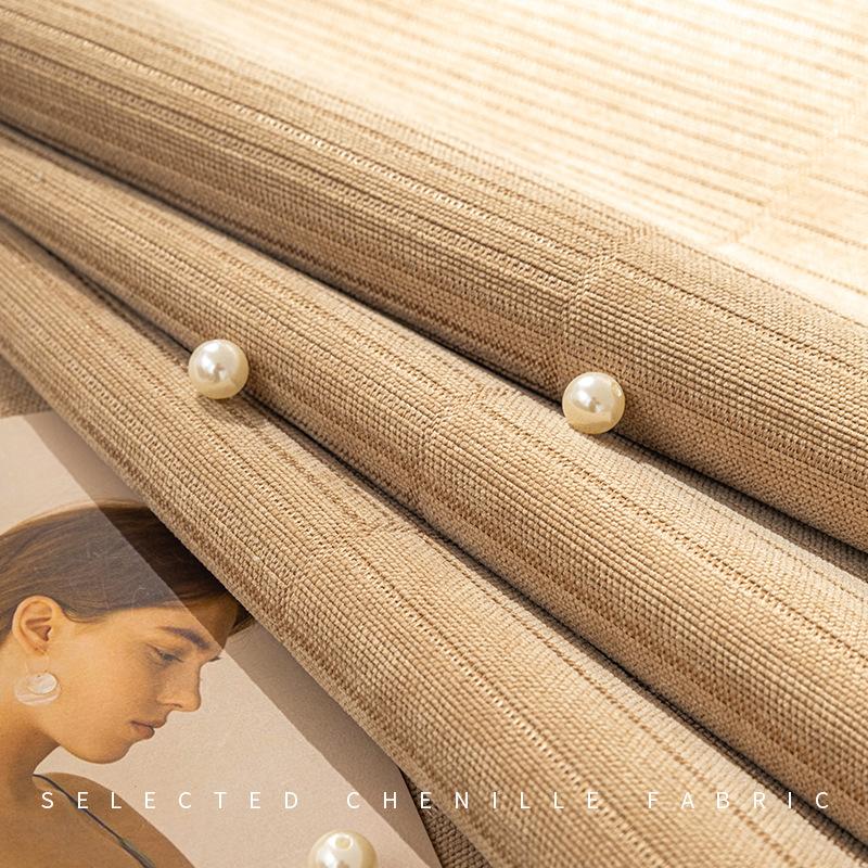 Chenille Sofa Cushion Solid Colour Universal Living Room Non-Slip Sofa Cover Home Dustproof Decoration Chaise Lounge Cushion