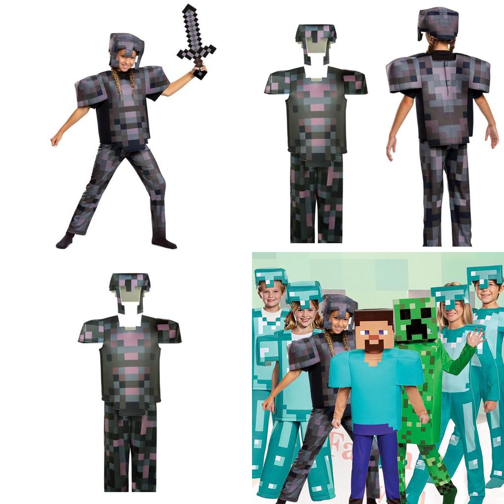 Character Minecraft Game Performance Cosplay Costumes Halloween Party Dress Up