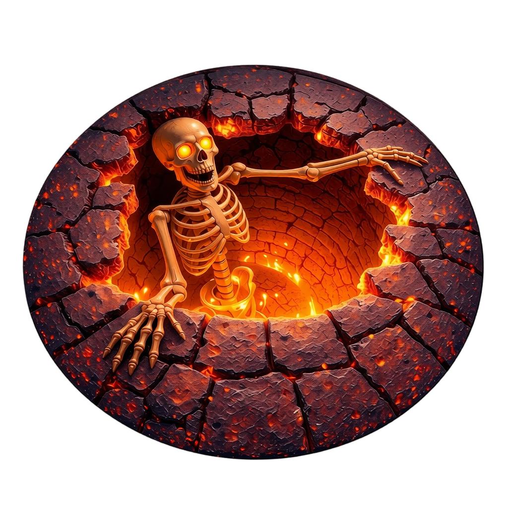 Halloween 3D Effect Indoor Outdoor Floor for Home Garden Entryway 100 100