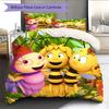 Maya the Bee  Pattern Bedding Quilt Set  Home Decoration  Gift (1 * Duvet Cover + 2 * Pillowcase  Without Core)