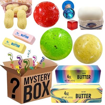 Squishy Mystery Box Handmade Watermelon Slushy Squishy Toy Stress Relief Squeeze Toy Realistic Fruit Model Adult Surprise Gifts.