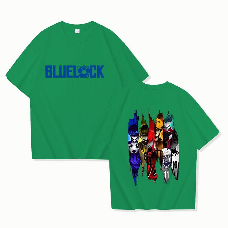 Hot Sales Anime T Shirts Women Men Summer Cool Short Sleeves BLUE LOCK Printing Personality Harajuku T-shirt