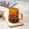 Bule de Vidro Cor de Café 300/500ml com Tampa Bule de Café Compartilhado Servindo Concentrado de Café Acessórios de Cozinha para Fazer Café