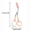 Eyebrow Trimmer Scissor with Comb Female Male Eyebrow Eyelash Scissors Safety Stainless Steel Face Razor Makeup Beauty Scissors