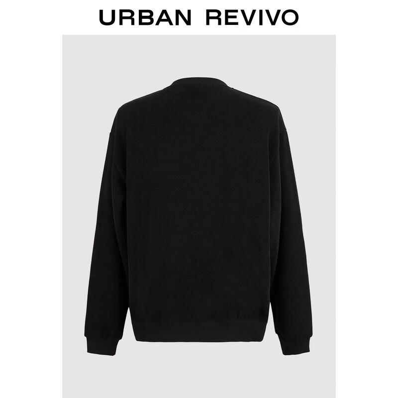 

UR Men s Solid Round Neck Pullover Sweatshirt XS