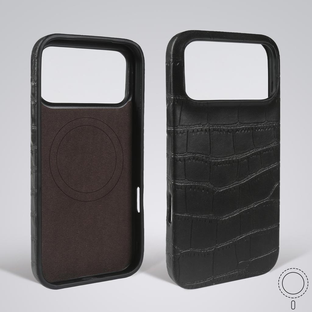 Premium Magnetic Crocodile Pattern Leather Case For iphone 17 Pro Max 16 15 14 13 12 11 For Magsafe Full Wrapped PU Back Cover