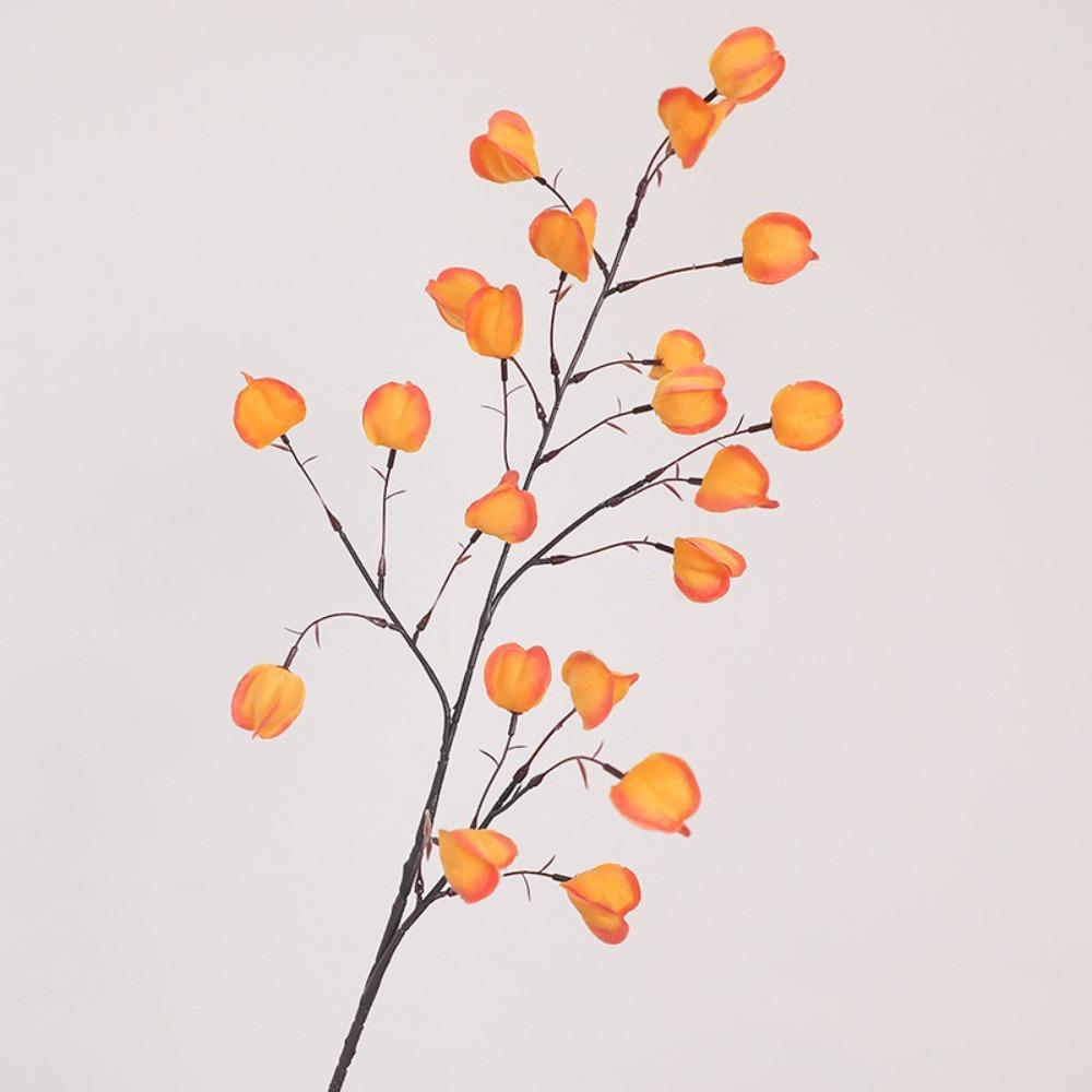 Long Branches Artificial Lantern Fruits Realistic Simulation Flower  Vase Decor оранжевый