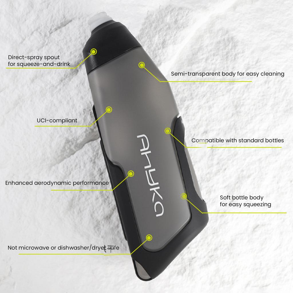 600ml Bicycle Aerodynamic Water Bottle Bracket Set MTB Road Bike Frame Down Tube Riding Water Kettle for Cycling & Sports