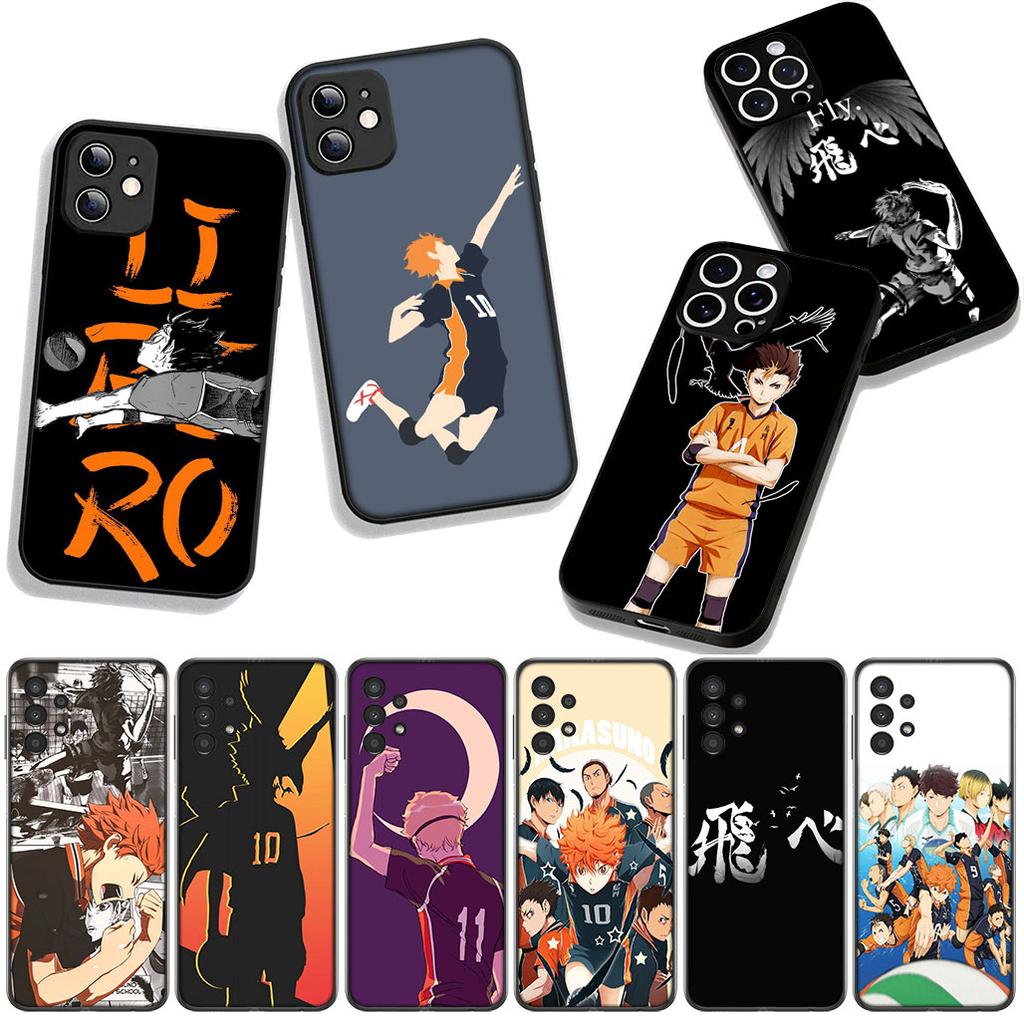 Handyhülle Anime Haikyuus Hinata Attacks Hülle für Apple iPhone 16 15 14 Plus 13 12 Mini 17 Pro Max + ProMax 16E Air 15+ Hülle