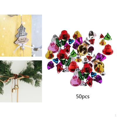 50Pcs Craft Bells Small Charms Handmade Crafts Dog Metal Pendants for DIY Wreath