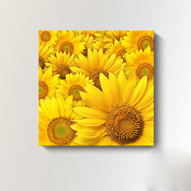 Moderne Sonnenblumen-Leinwandmalerei, nordische Landschaft, HD-Bilder, Blumenplakate und -drucke, Wandkunst, Bilder, Wanddekoration, kein Rahmen