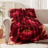 The Gilded Florals Print Blanket for Home Office Leisure Nap Travel Blanket Sofa Bedding Cover Blankets Gift for Friends Family