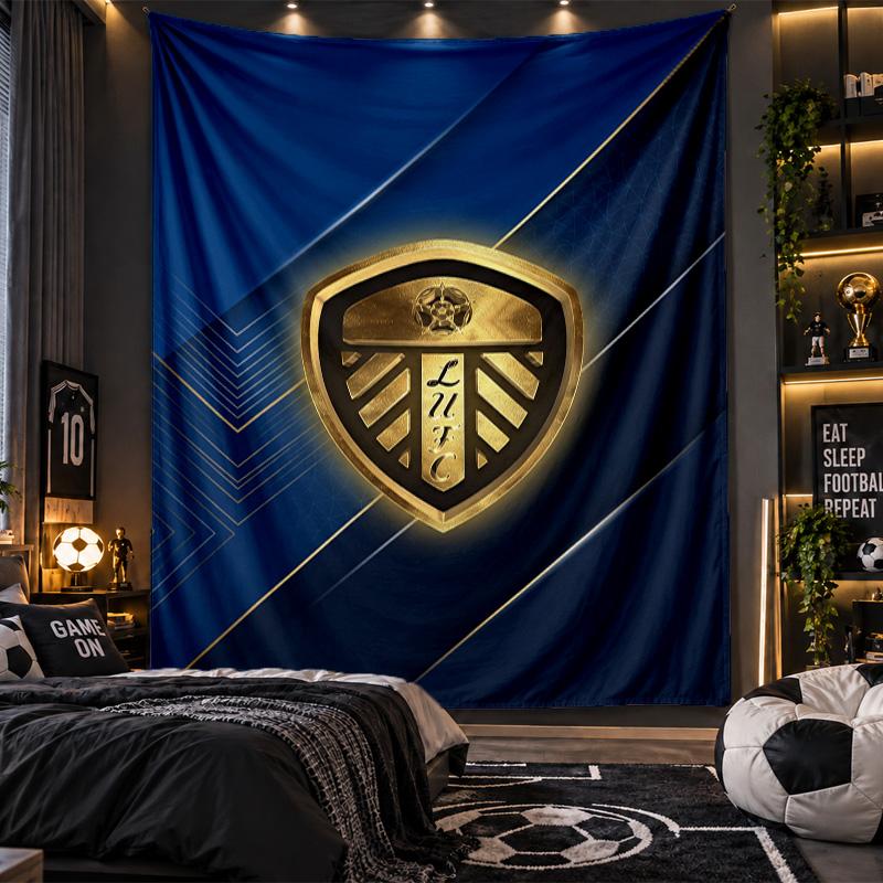 Wall Hanging Tapestry Leeds United Print Cloth for Living Room Bedroom Home Decor