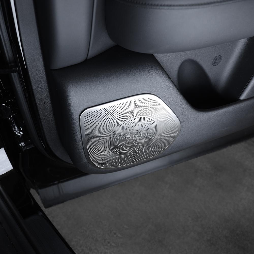 For Hyundai Palisade LX3 2026 Silver Stainless Steel Door Speaker Horn Cover Scratch Resistant Bright Mask Trim LHD/RHD
