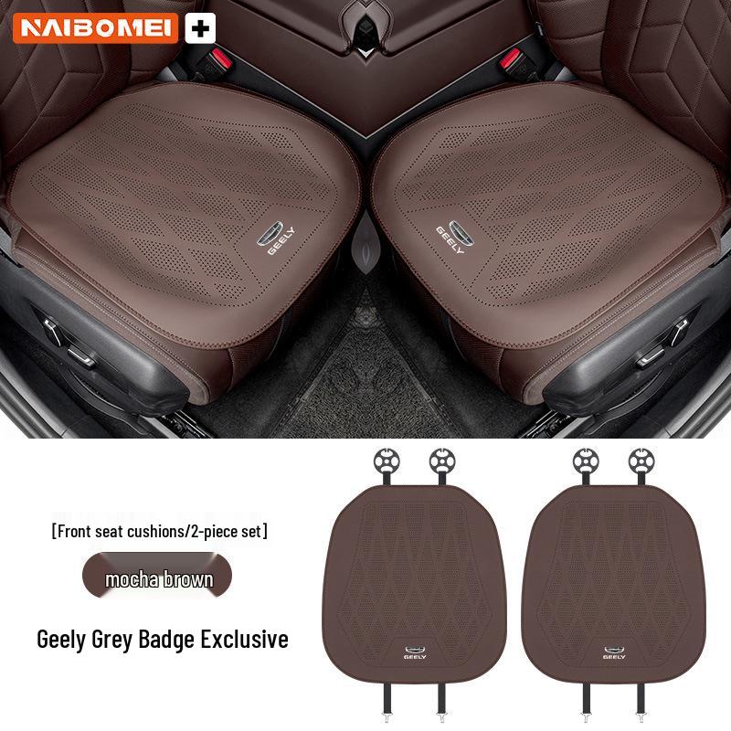 Leather Seat Covers for Geely Cars: Xingyue, Binyue, Emgrand, Borui, Geometry, ICON - Front and Rear Seats