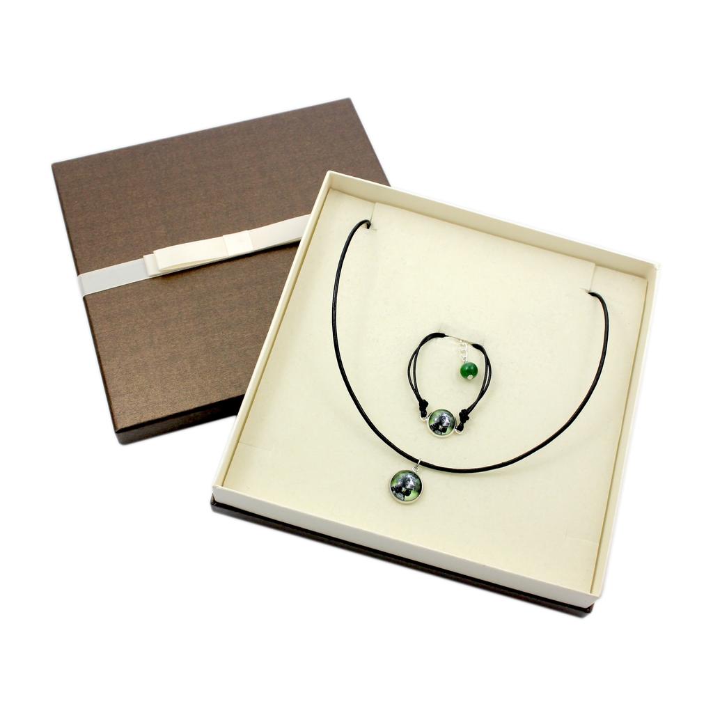 American Cocker Spaniel, Merry Cocker – A set of jewelry with your photo, handmade set | Art-Dog