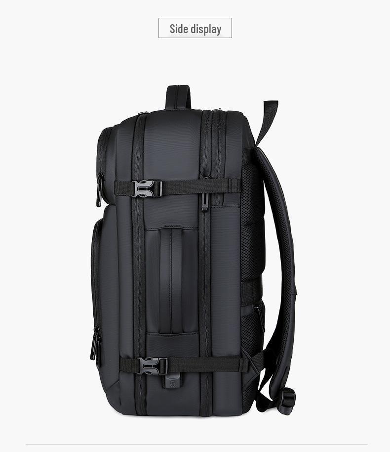 Expandable 17-Inch Travel Backpack: Large Capacity, Trendy, Multifunctional for Business, Casual, and Hiking