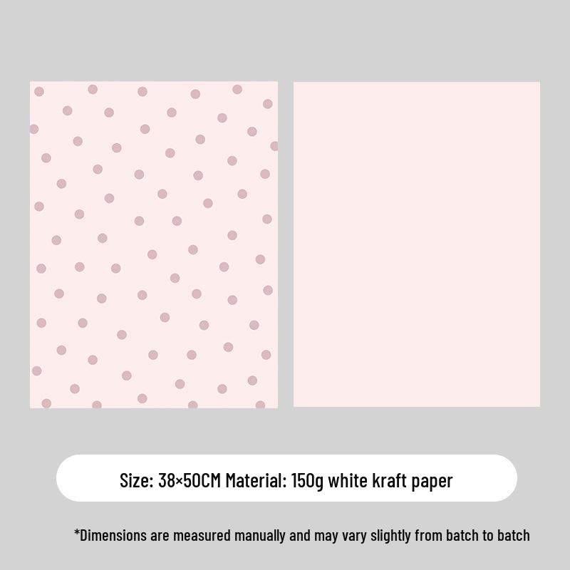 Korean Polka Dot Floral Gift Wrapping Paper - DIY Exquisite Bouquet Paper