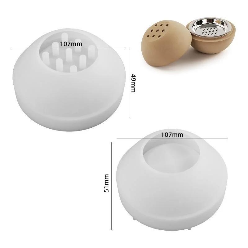 

New Creative DIY Spherical Candle Cup Incense Silicone Mold Ring Aromatherapy Storage Mold Home Decoration