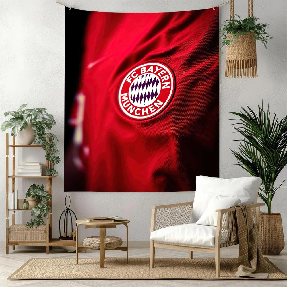 Fc Bayern Munich Wall Decor Tapestry Art For Pet Memorial Birthdaywedding Party Backdrop Family Gift