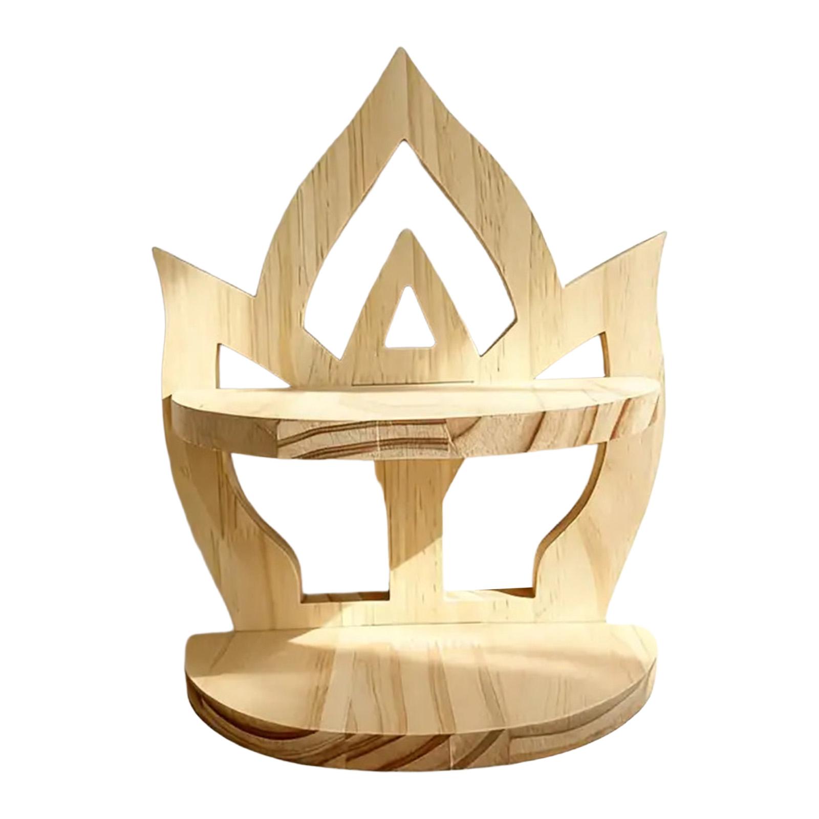 Деревянная Настенная Полка Многофункциональная Рустикальная Полка для Хранения Декоративная Настенная Полка для Декора Детской Комнаты и Ванной Комнаты 2150₽