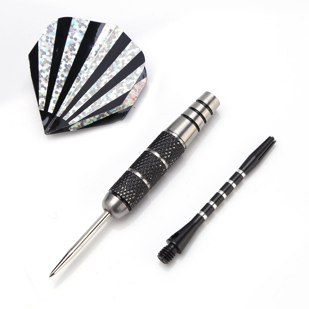 3 Colors 3pcs 155mm Steel Tip Target Throwing Darts Set With Laser Printing Flights