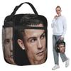Christiano Ronaldo Insulated Lunch Bag for Kids School Cooler Thermal Food Box Tote Portable Lunch Boxes Container