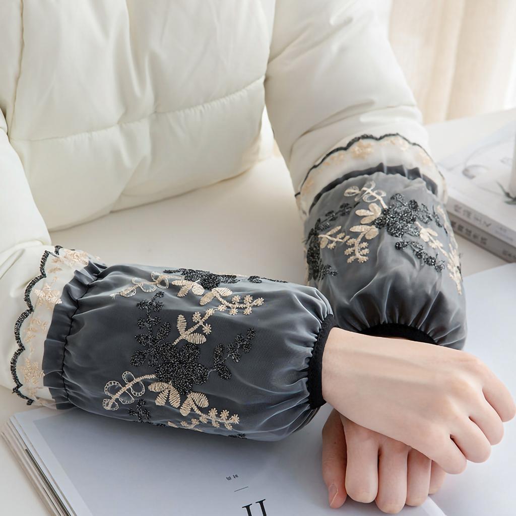 Kitchen Sleeve Lace Dustproof Oversleeve Clothing  Sleeve  Kitchen Sleeve for Outdoor Lace Oversleeve Oversleeve