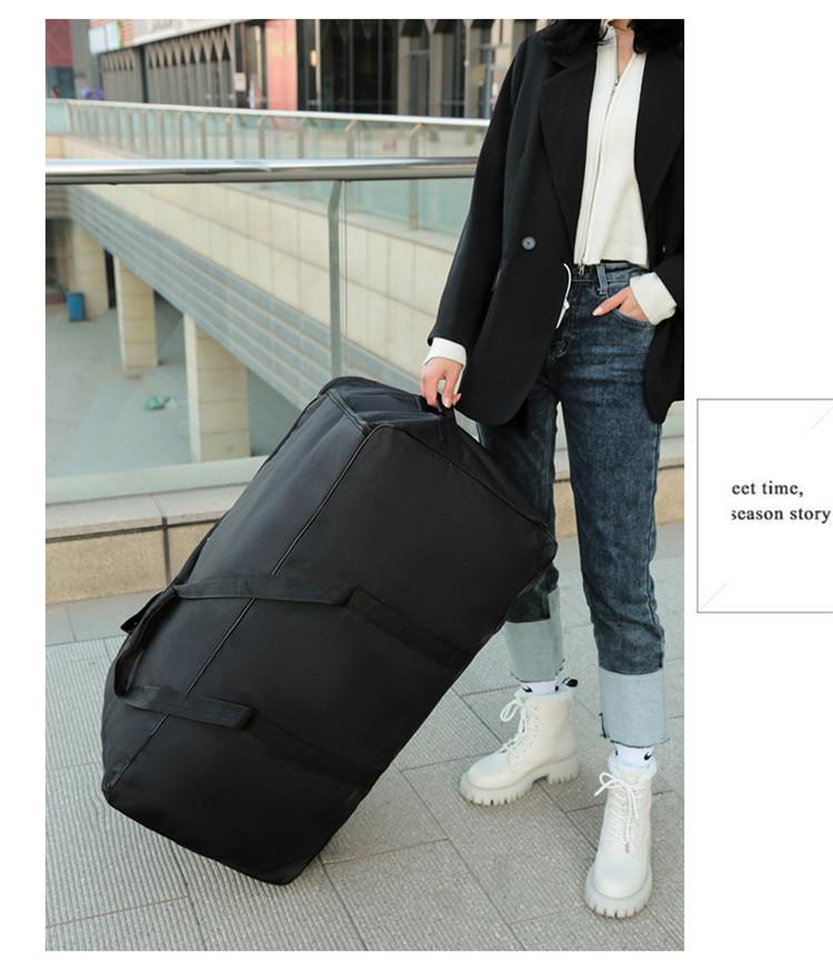 Large Capacity Travel Bag Air Check-in Bag Air Travel Box Moving Universal Wheel Folding Luggage Bag